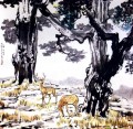 Tinta china antigua de ciervo Xu Beihong